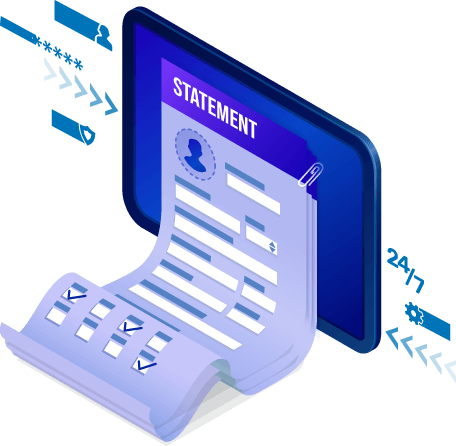  Computer showing the spread of a business’s financial statement 